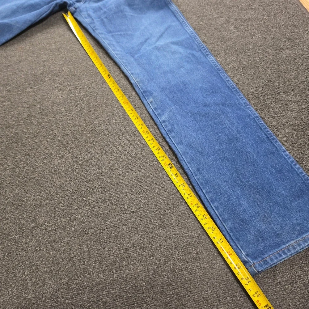 Vtg Wrangler Cowboy Cut Jeans Mens 34x34 Blue 13MWZPW Original Fit Straight Leg